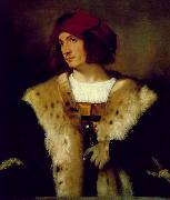 TIZIANO Vecellio Portrait of a Man in a Red Cap er china oil painting reproduction